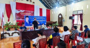 Hendry Walukouw Gelar Sosper Kepada Masyarakat di Desa Dimembe Kabupaten Minut